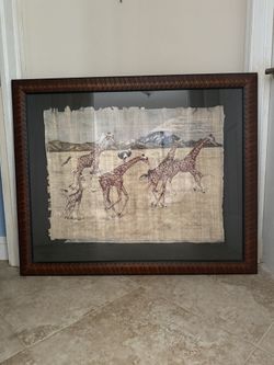 Giraffes In The Serengeti, 45 In By 37 In