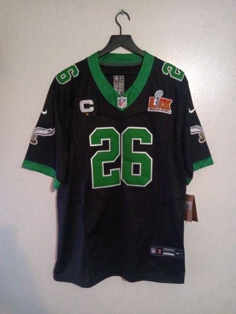 Philadelphia Eagles Jersey Shaquan Barkley Size Large Super Bowl Jersey