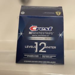 crest whitening strips level 12/18 level  (new sealed box) $30 each 