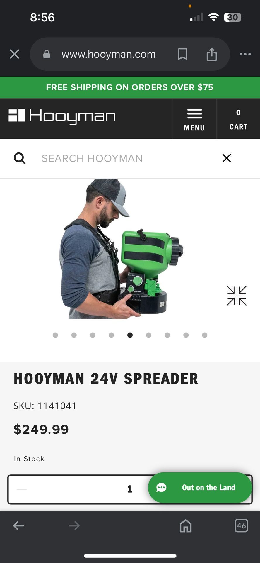 NEW : HOOYMAN Battery Powered Spreader