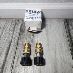 Tool Daily Pressure Washer Adapter Set, Quick Connect Kit, Metric M22 15mm Female to M22 Male Fitting, 5000 PSI, 4 Pcs