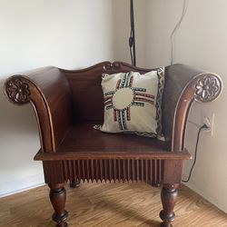 Wooden Armchair Throne