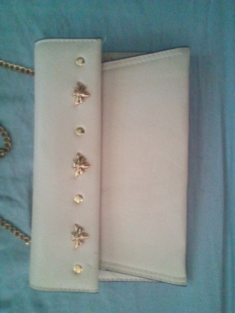 Women's Purse Handbag With Gold Bees On It