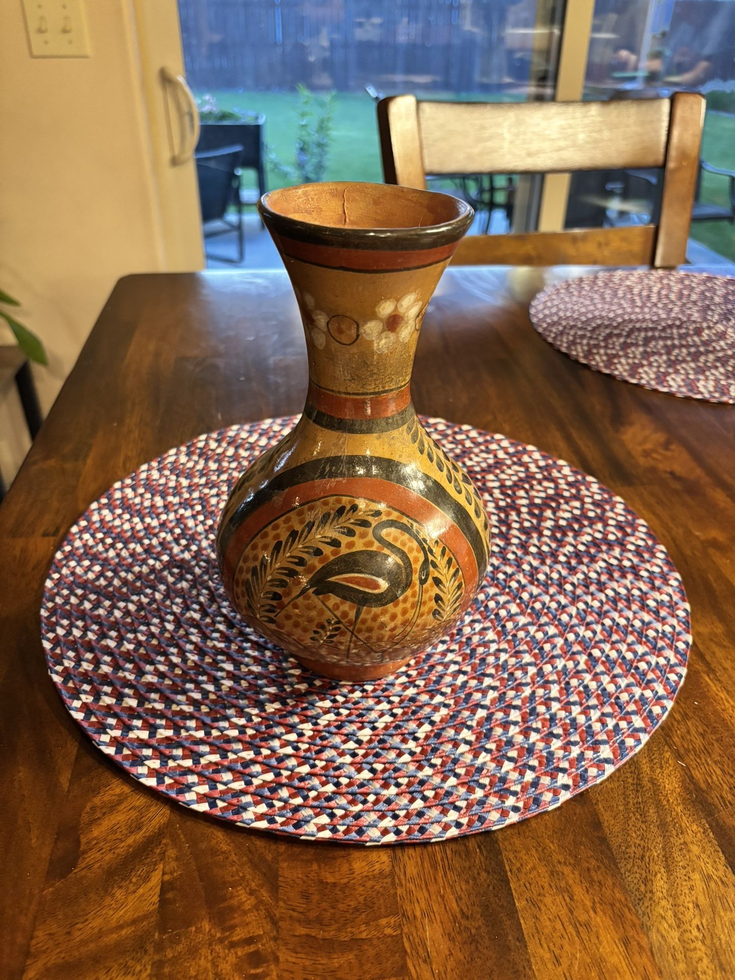 Vintage Folk Art Mexican Pottery Handmade/Painted