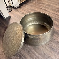 Metal Coffee Table Storage Container 
