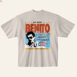 LA RESIDENCIA Bad Bunny Salsa Off White T-Shirt NEW