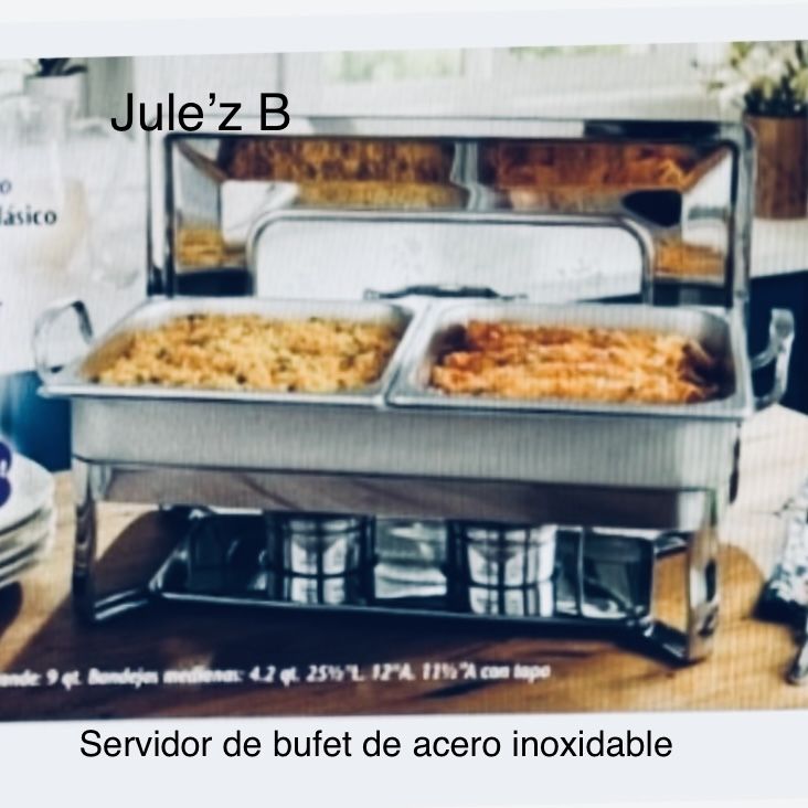 Princess House Servidor. Bufett De Acero Inoxidable Nuevo En Su Caja