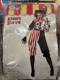Clown costume adult Lrg