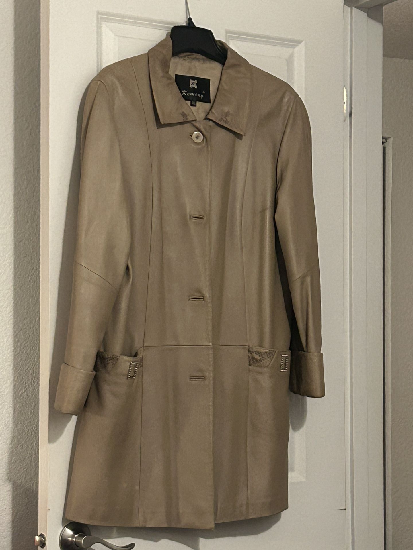 genuine leather coat