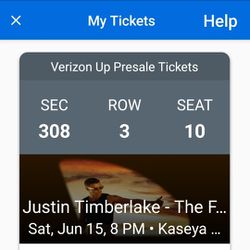 Justin Timberlake Tickets - JUNE 15