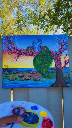 Peacock Painting