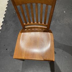 Vintage W.H. Gunlocke Wooden Chair