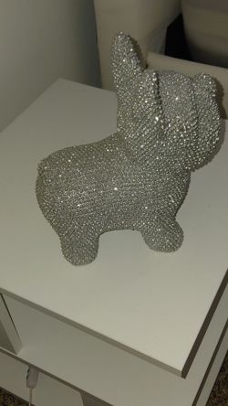 Glam Rhinestone French Bulldog Decor