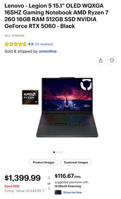 High end gaming laptop