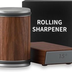 Rolling Knife Sharpener Tool, Roller Edge Countertop Knife Sharpener Kit Set
