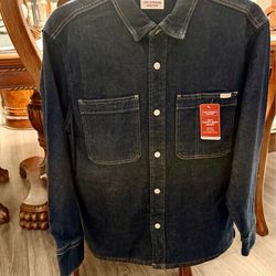 Denim shirt jacket
