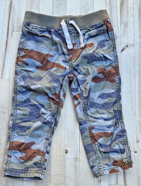 24M, Carters Camo Pants, Elastic Waist Band

