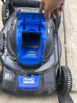 Electric Kobalt Mower, Trimmer, Leaf Blower - Batteries and Charger Included