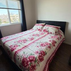 QUEEN BED  FRAMEWITH MATTRESS