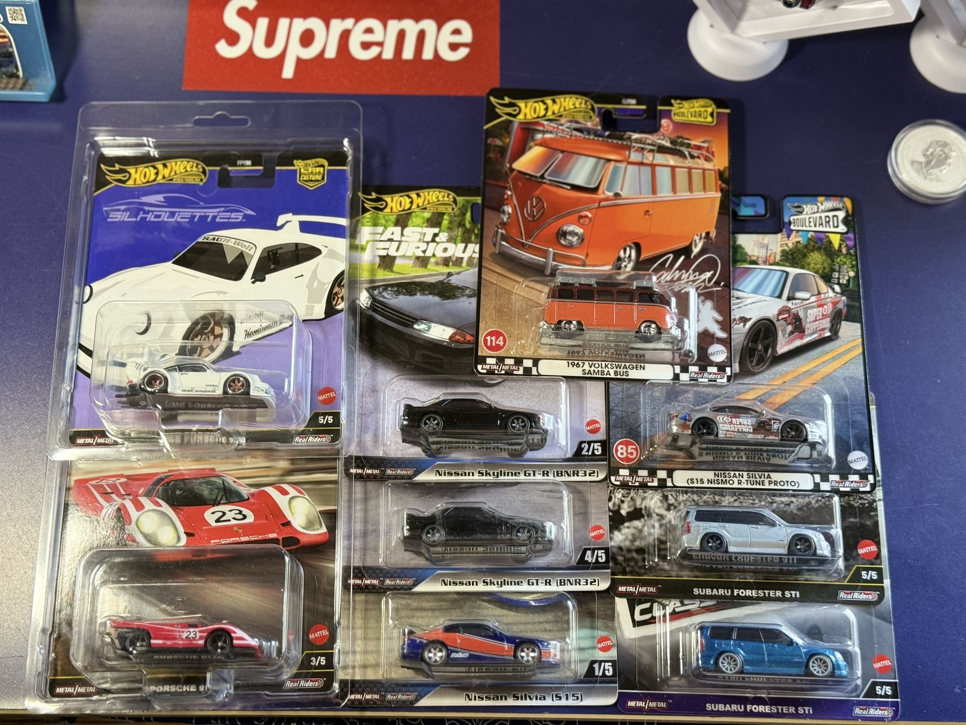 Premium Hotwheels Porsche RWB, Skyline, Silvia, STI