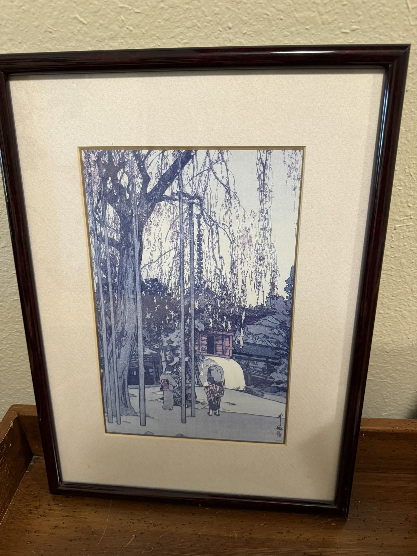 The Cherry Tree At Kawagoe - Hiroshi Yoshida