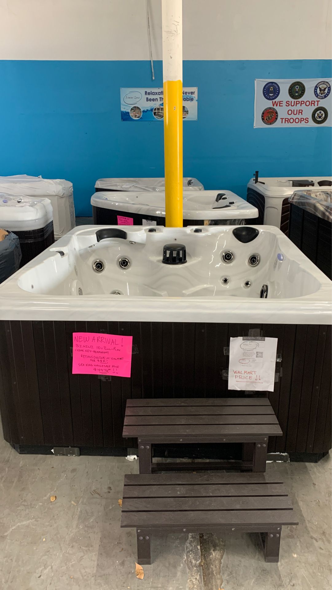 Wholesale hot tubs made in the USA for less!