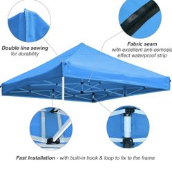 New Replacement Canopy 10x10ft Blue