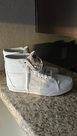 Size 8 Vans Sk8-Hi True White