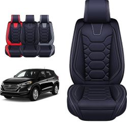 (New in pack)
OASIS AUTO Hyundai Tucson Accessories Seat Covers 2010-2025 Custom Fit Leather Cover Protector Cushion (Front Pair, Black) /13-CA-2167