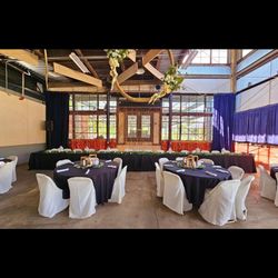 Black Table Cloths And White Chair Covers