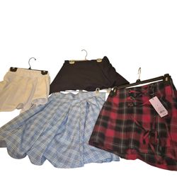 Women's teens mini shirts (4) small like new