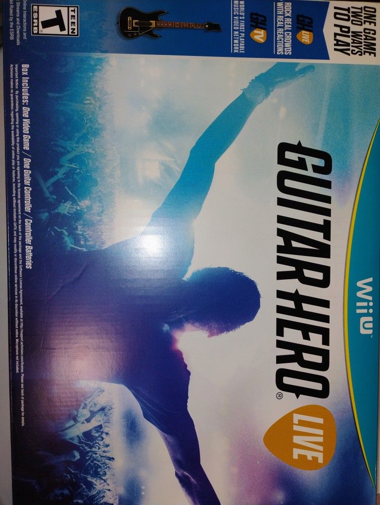 Wii U Guitar Hero Live Used