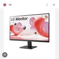 LG 27” Monitor Brand New, Sealed