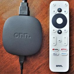 Brand New-in-Box Onn 4K TV Android Streaming Box with Power Adapter/HDMI Cable
