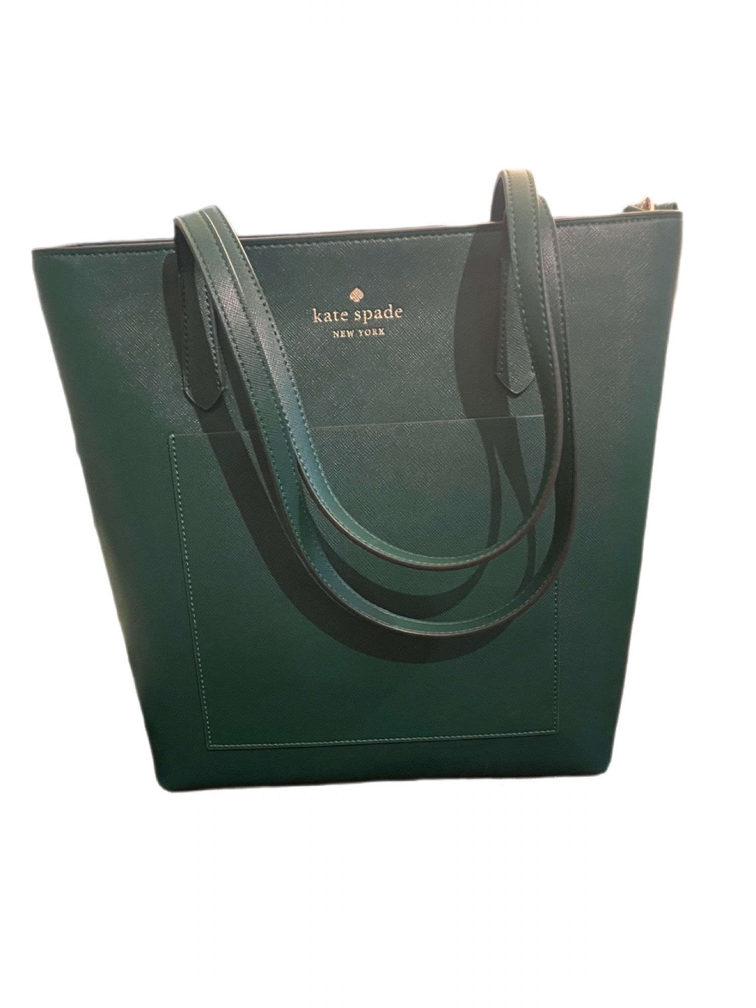Jade Green Kate Spade Leather Tote Bag