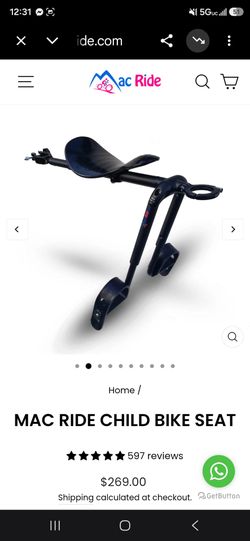 Mac Ride Child Bike Seat