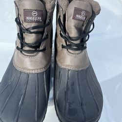 Magellan Outdoors' Black and Brown Rain Boots