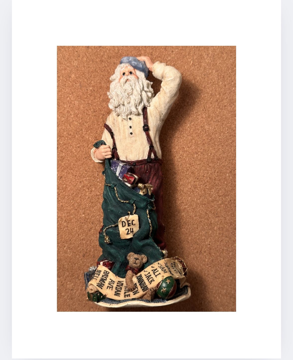 Vintage Boyds Santa 2004 Poor Ol' Stressnick Running Out of Time