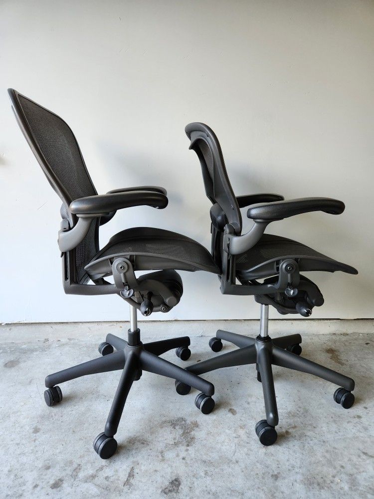HERMAN MILLER AERON CLASSIC AERON SIZE B&C FULLY LOADED, OFFICE CHAIRS