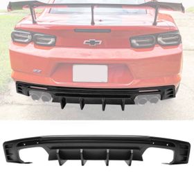 16-24 Chevy Camaro Rear Bumper Lip Diffuser Matte Black