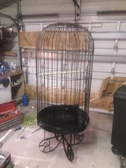 Vintage large bird cage