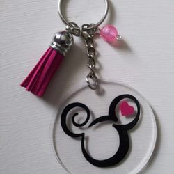 Acrilic keychains, keychains, mouse