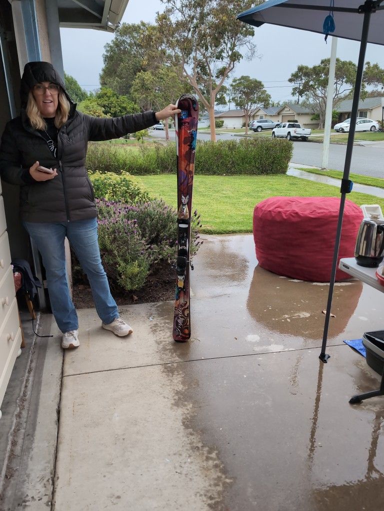 Nordica Skiis and Bindings With Ranger Poles