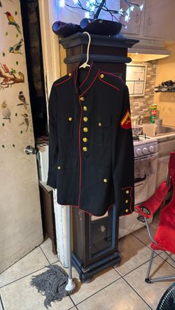 USMC Marine Corps Enlisted Dress Blues Blouse Jacket Size 43 X-Long 43XL