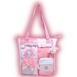Sanrio My Melody Stripe Ribbon Cargo Tote Bag
