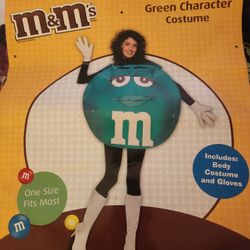 Green M&M  Halloween Costume One Size 