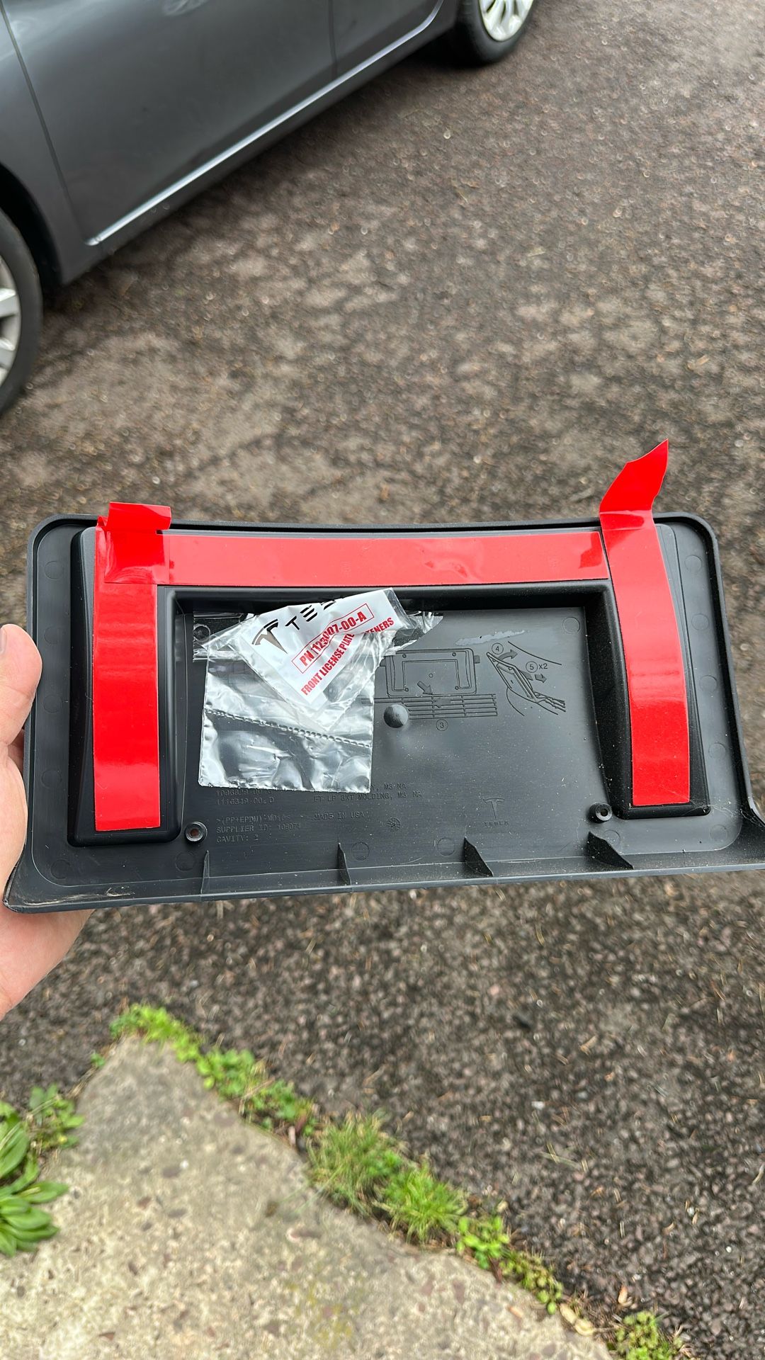 Tesla Front License Plate Holder