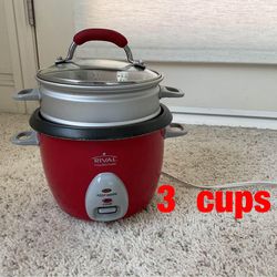 3  cups  rice  cooker  -  $10