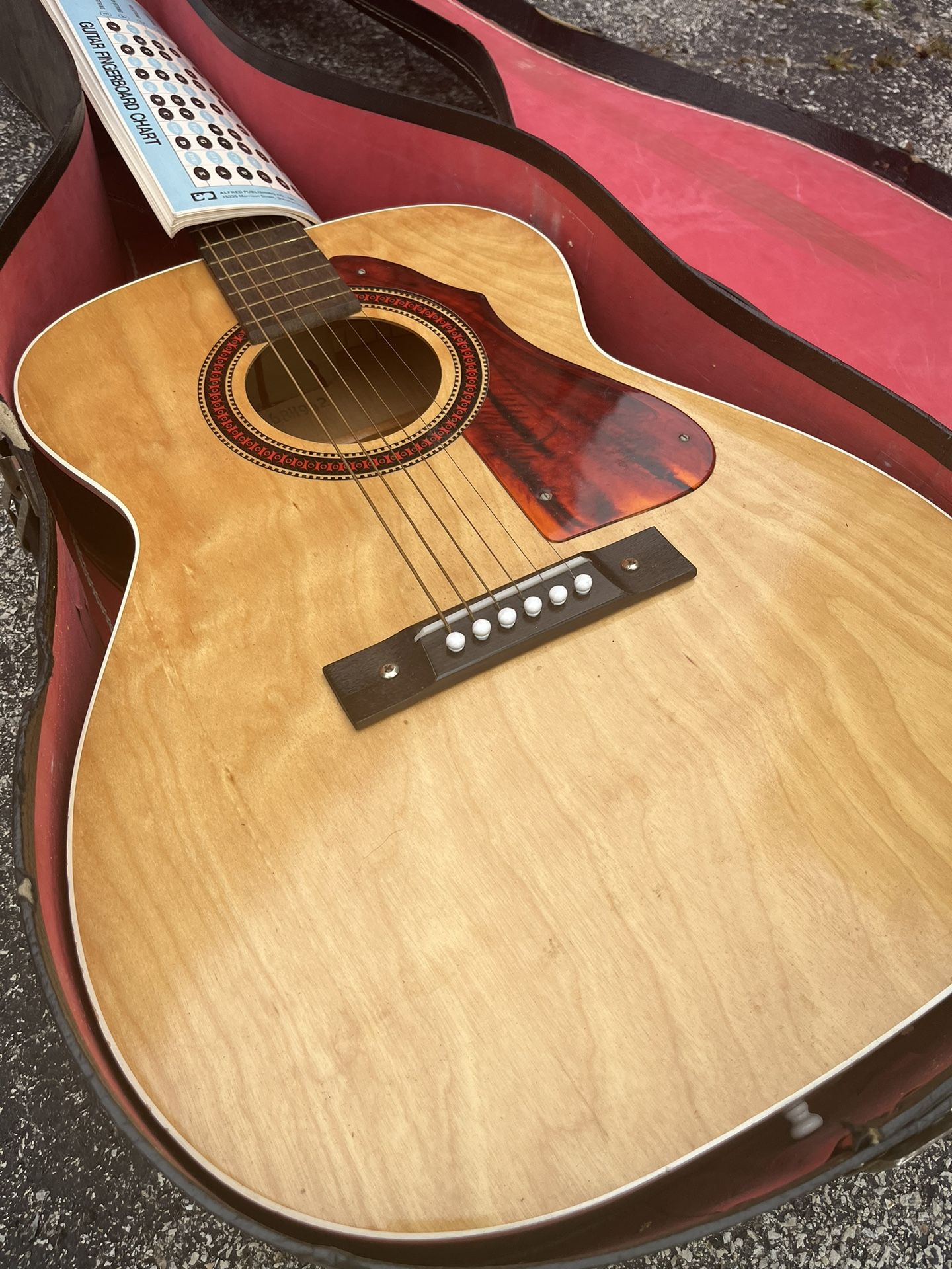 stella harmony guitar steel reinforced neck