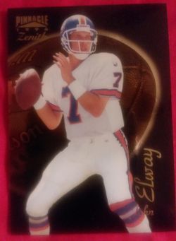 John Elway 96 Pinnacle Zenith Promo Card